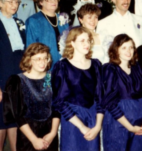 Alice Doane, Nancy Kramer, and Marti Suddarth Bridesmaid Dresses