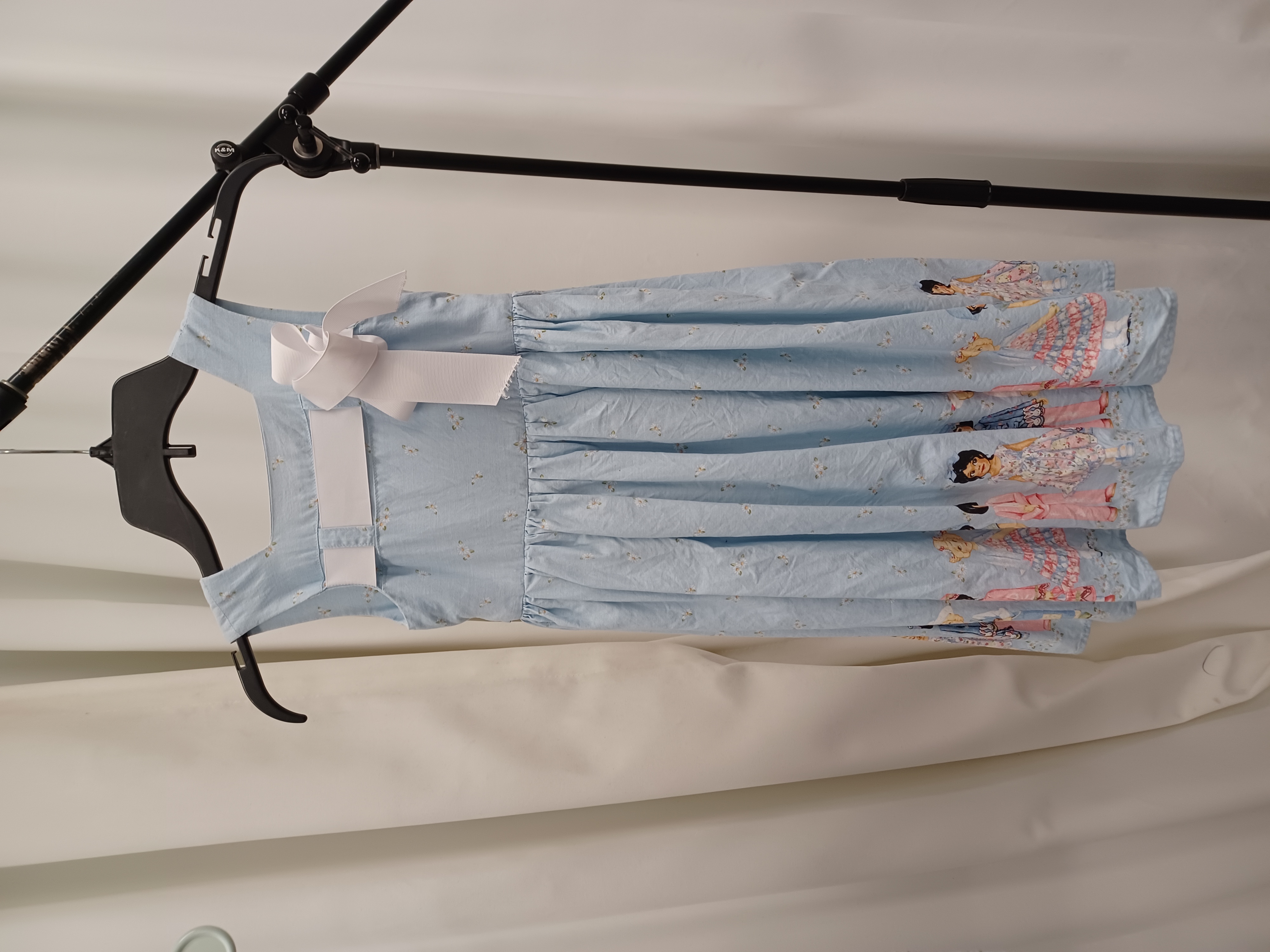 Blue Criss-Cross-Back Dress