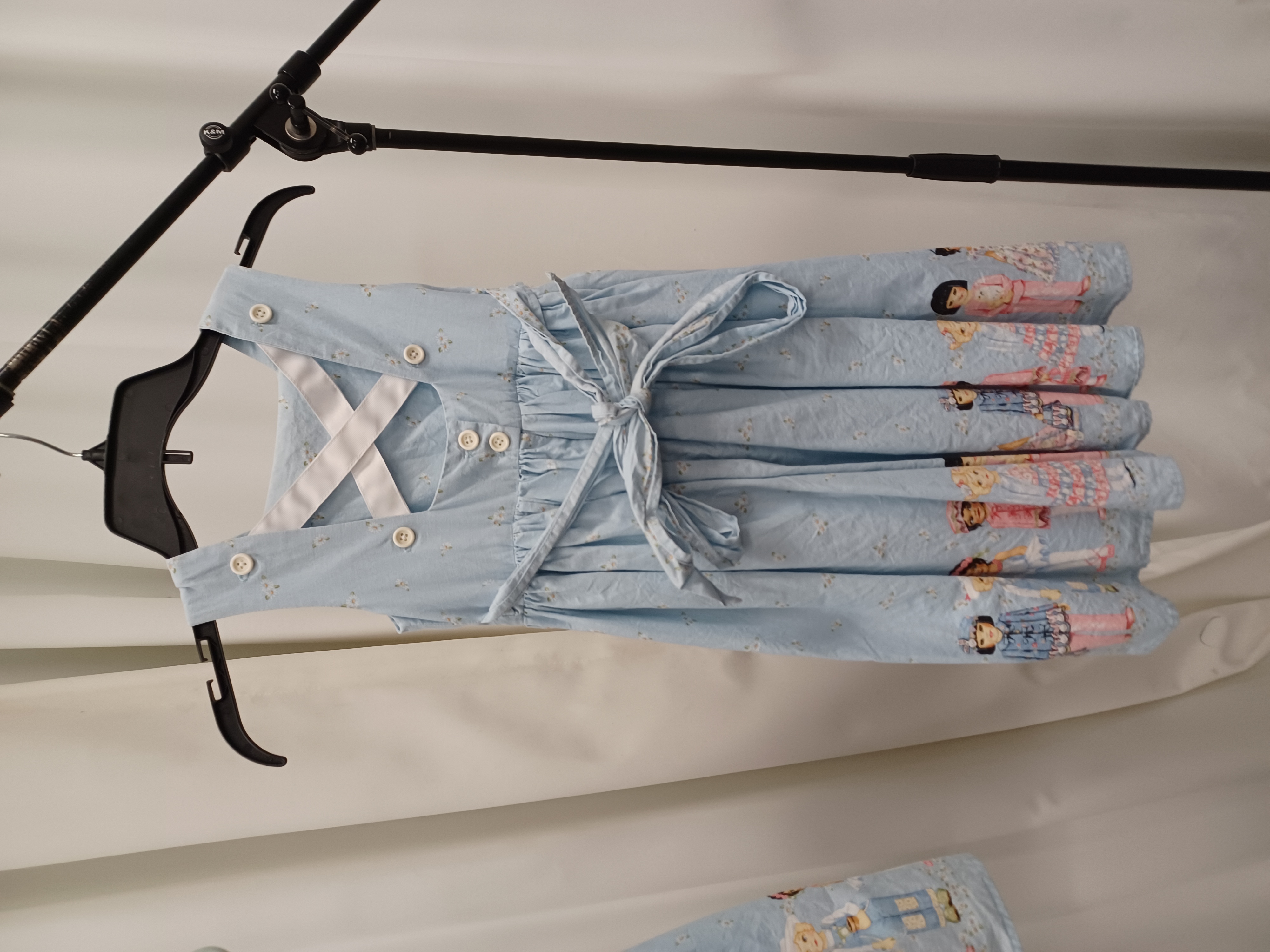 Blue Criss-Cross-Back Dress