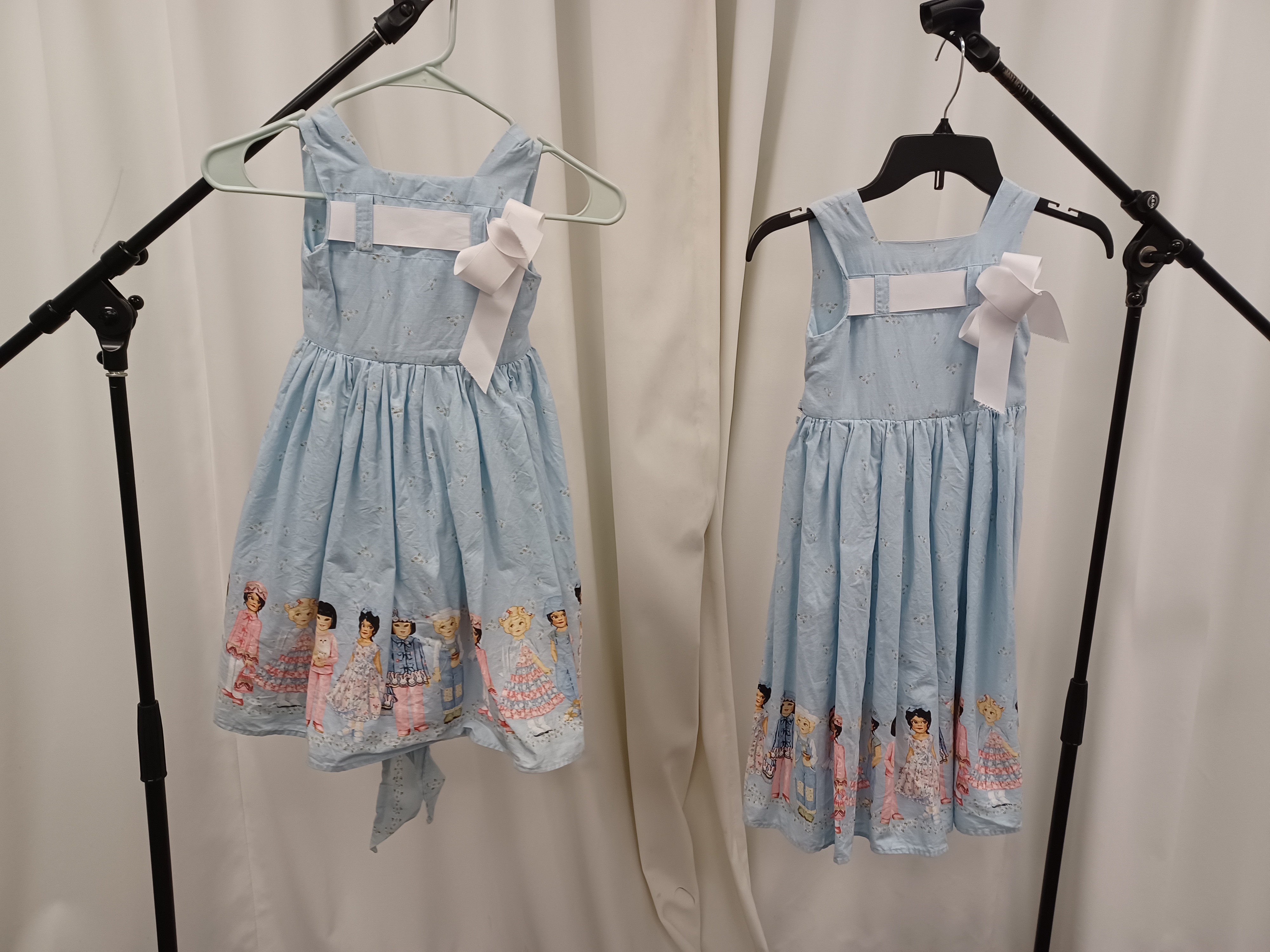 Blue Criss-Cross-Back Dress