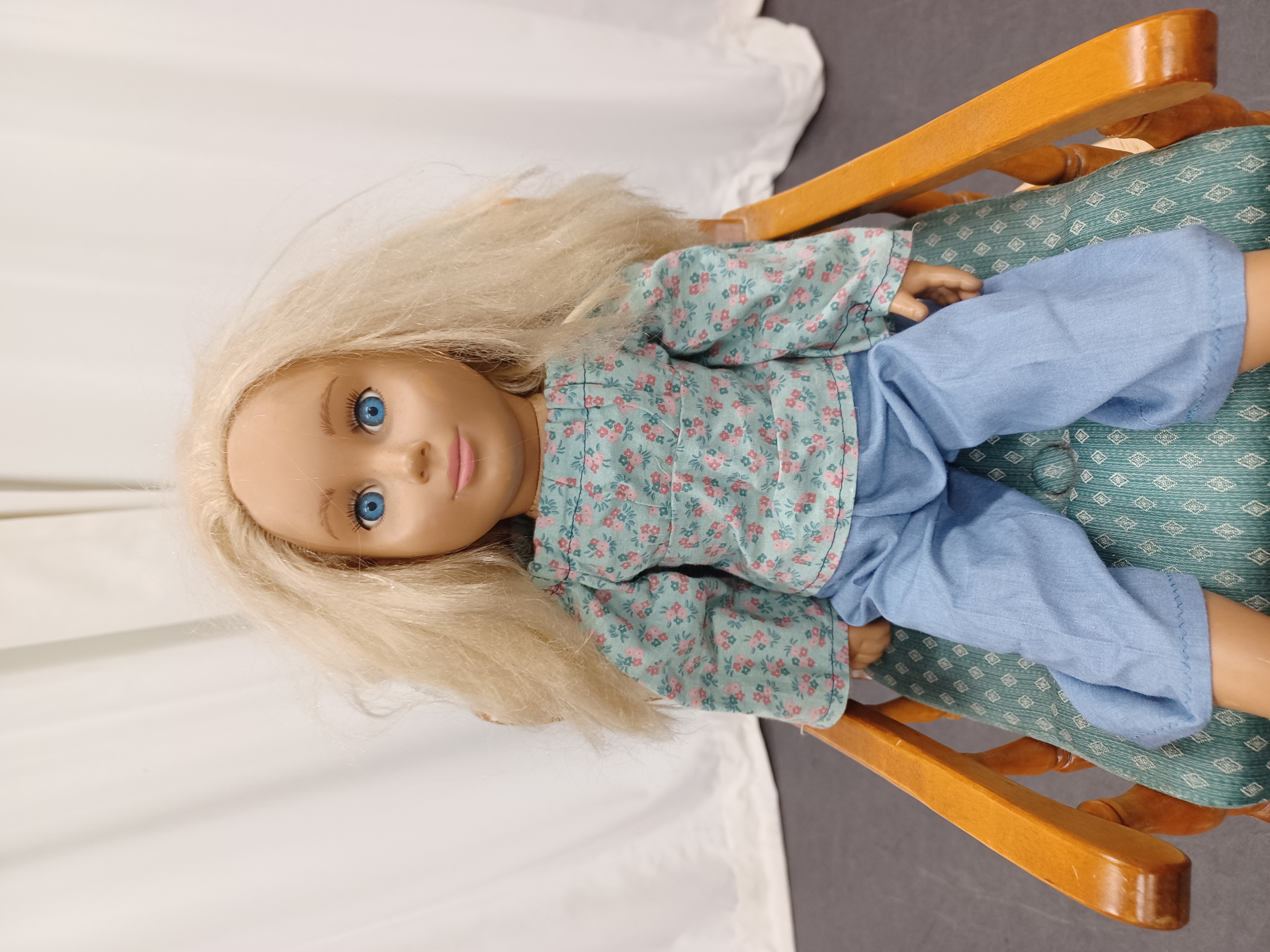 Green Floral Bouse - Doll