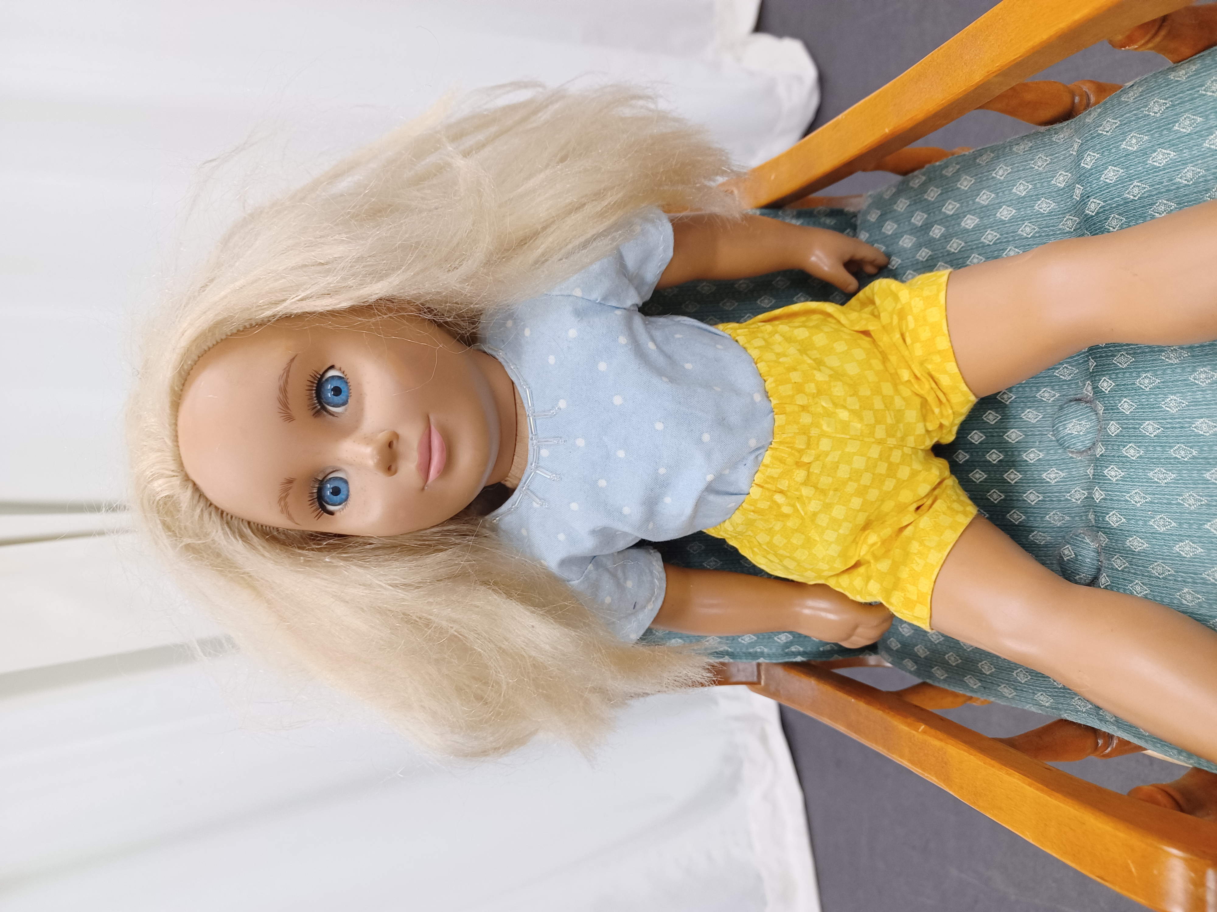 Yellow Checkered Shorts - Doll