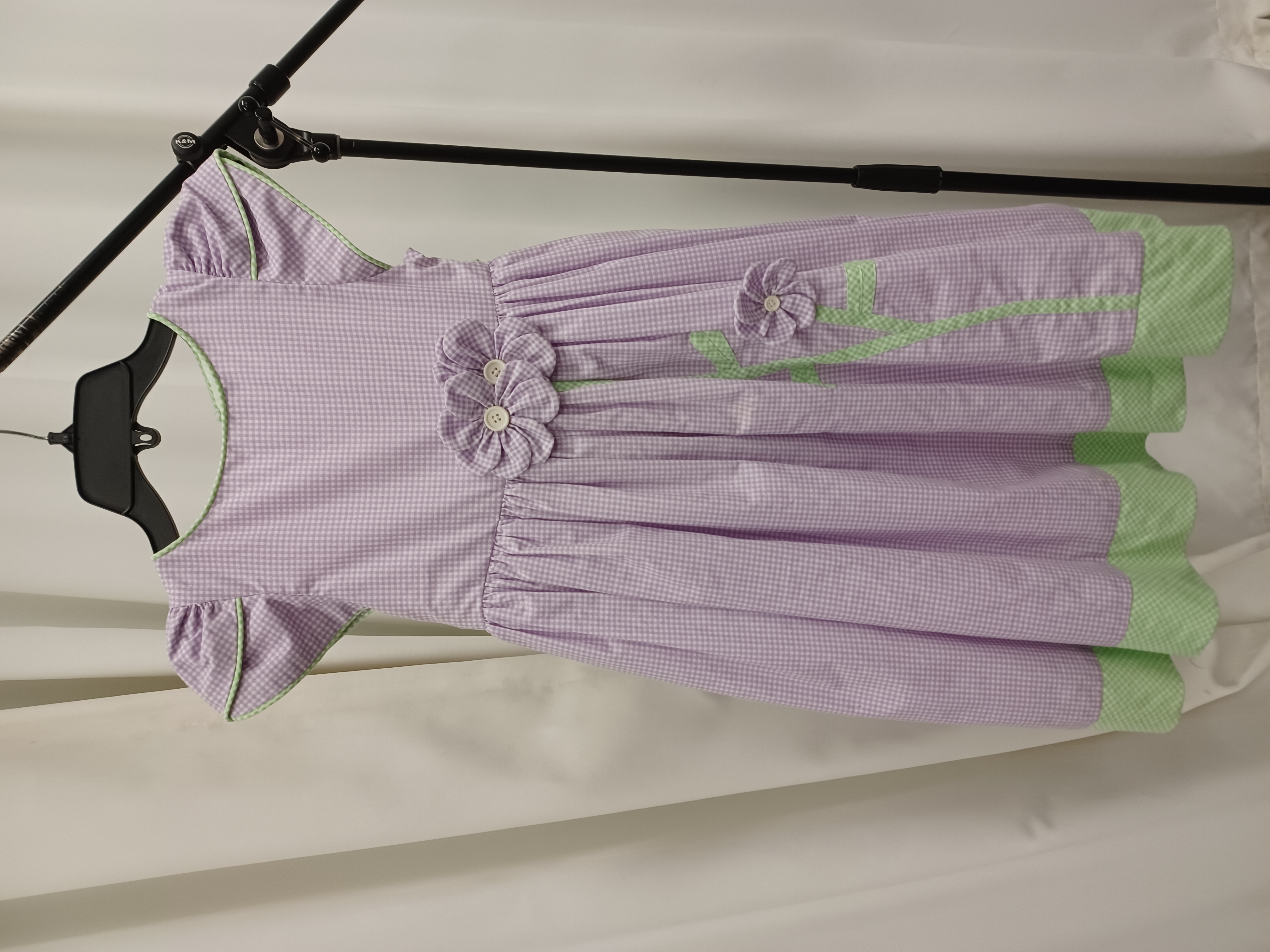 Purple Gingham Dress